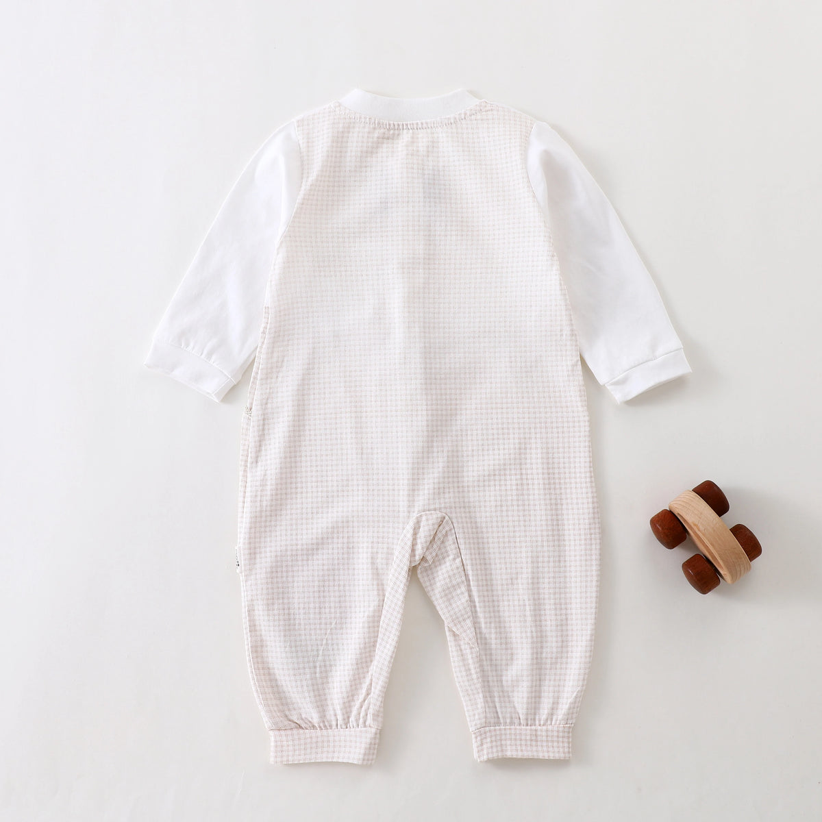 Checked Classic Romper for Baby Boy Image