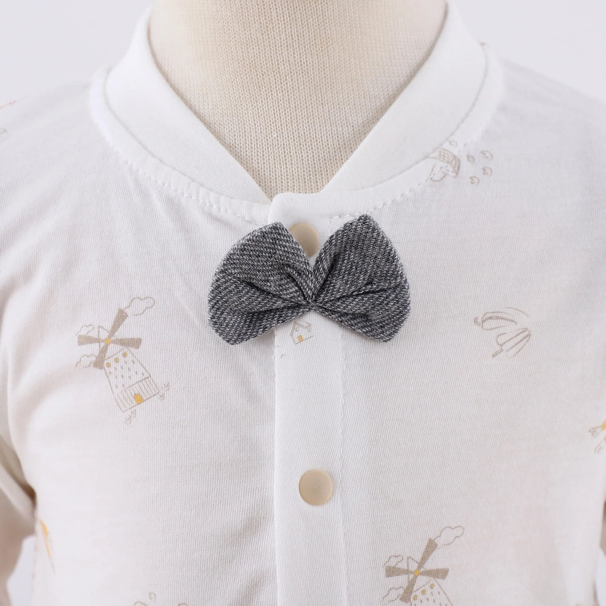 Checked Classic Romper for Baby Boy Image