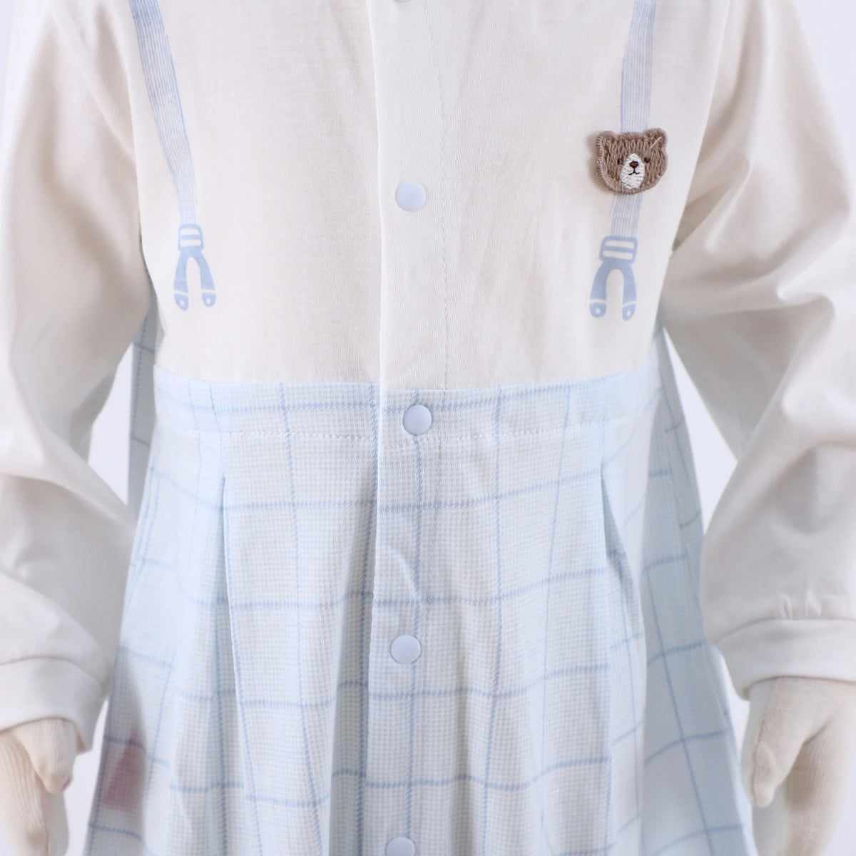 Checked Classic Romper for Baby Boy Image