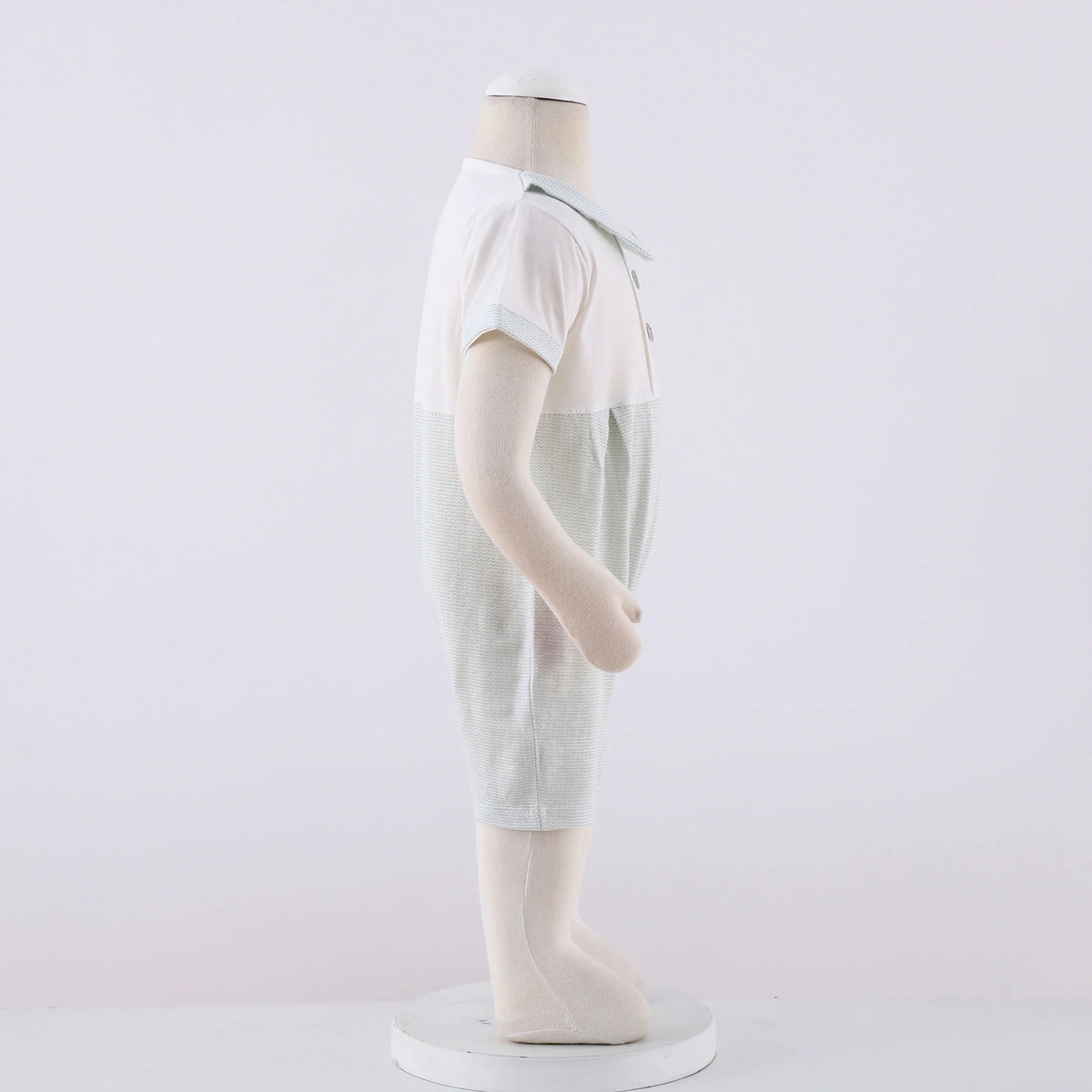Color-Blocked Classic Romper for Baby Boy Image