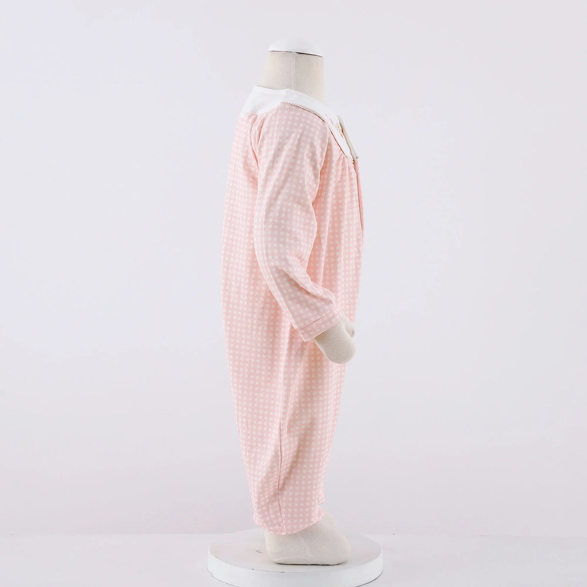 Checked Classic Romper for Baby Girl Image