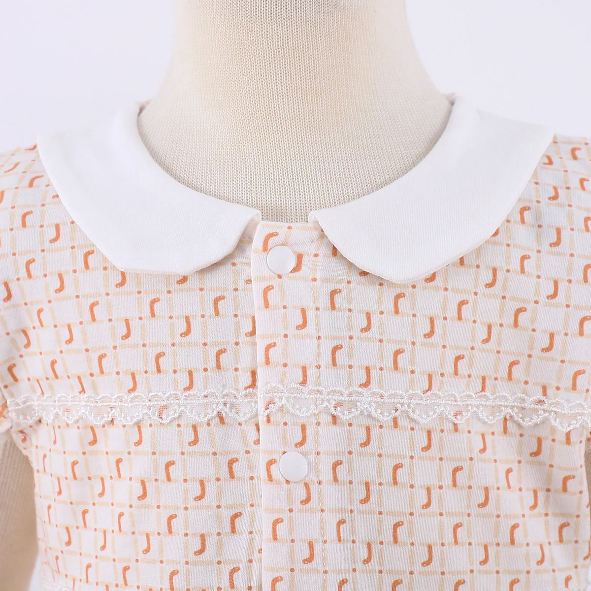 Printed Classic Romper for Baby Girl Image