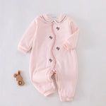 Pink Floral Pajamas Romper for Baby girl Image