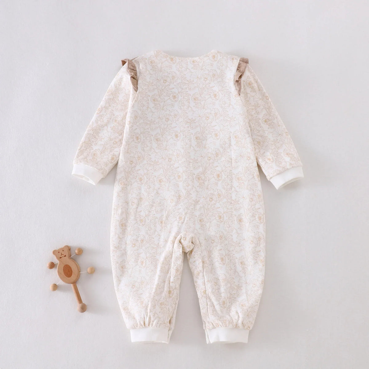 Floral Pajamas Romper for Baby girl Image