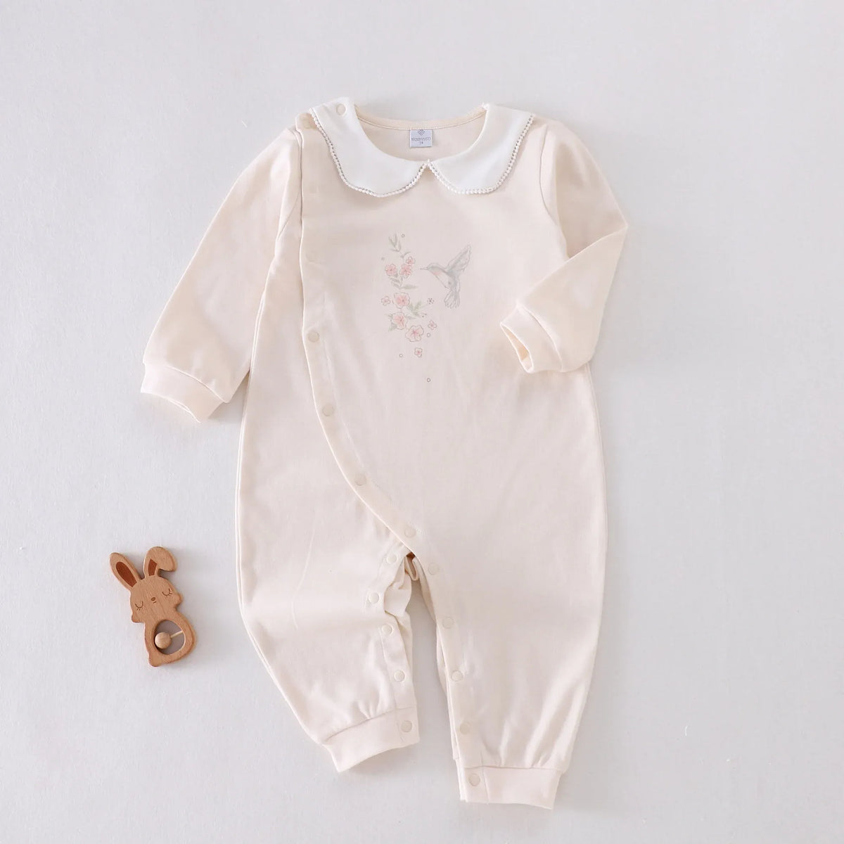 Floral Pajamas Romper for Baby girl Image