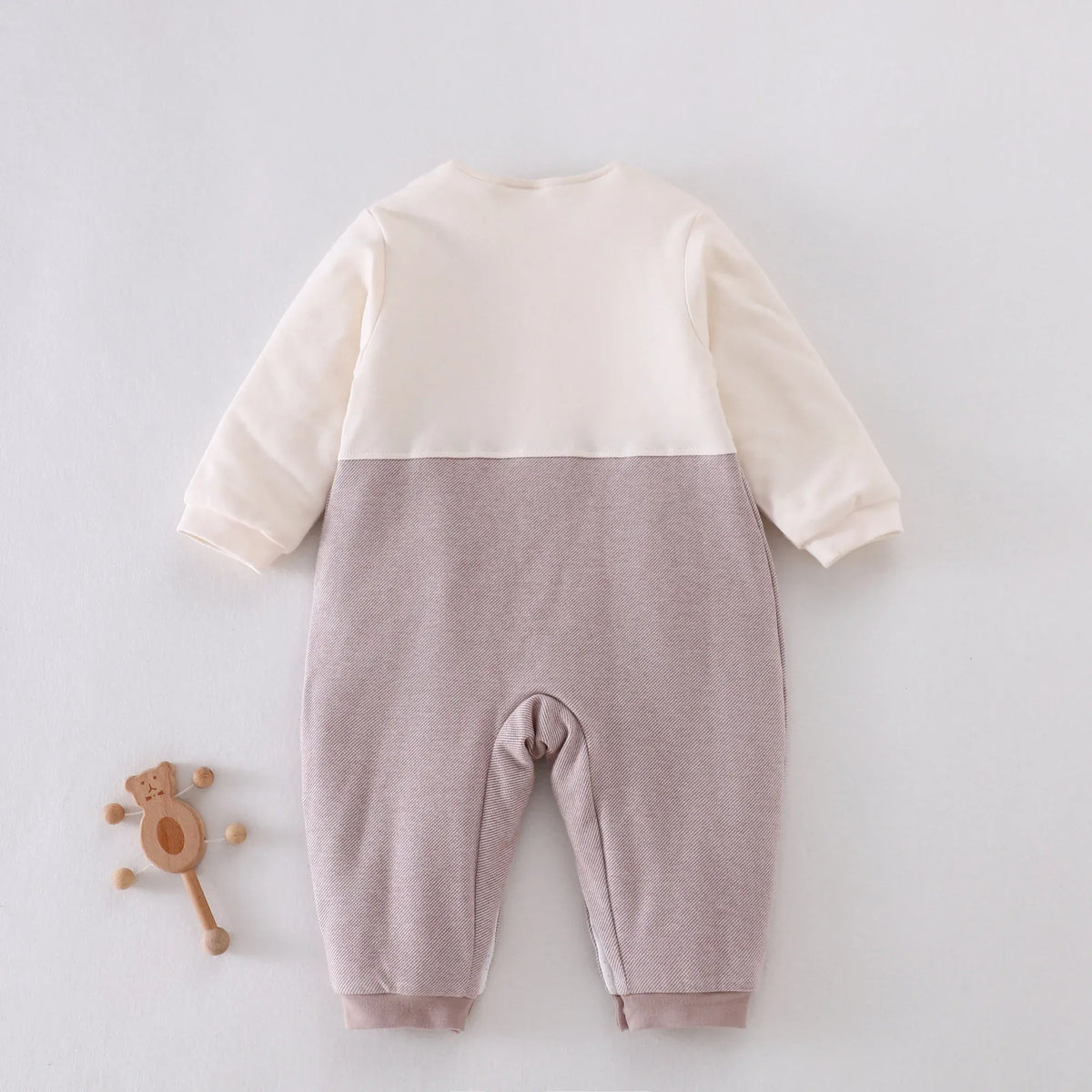 Color-Blocked Pajamas Romper for Baby boy Image
