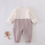 Color-Blocked Pajamas Romper for Baby boy Image