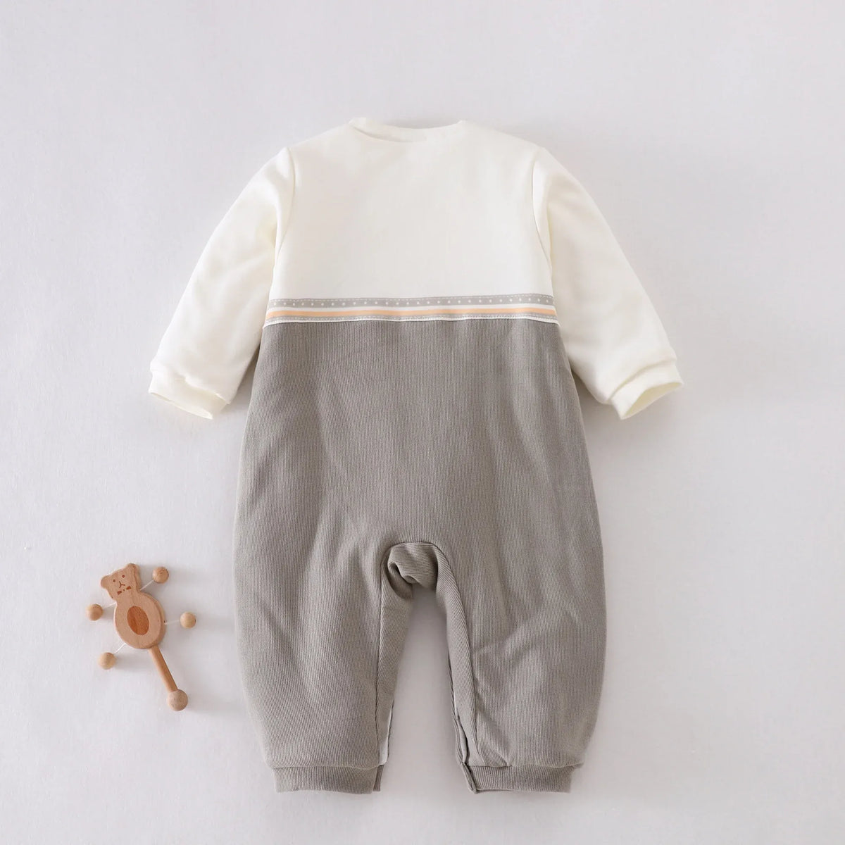 Color-Blocked Pajamas Romper for Baby boy Image