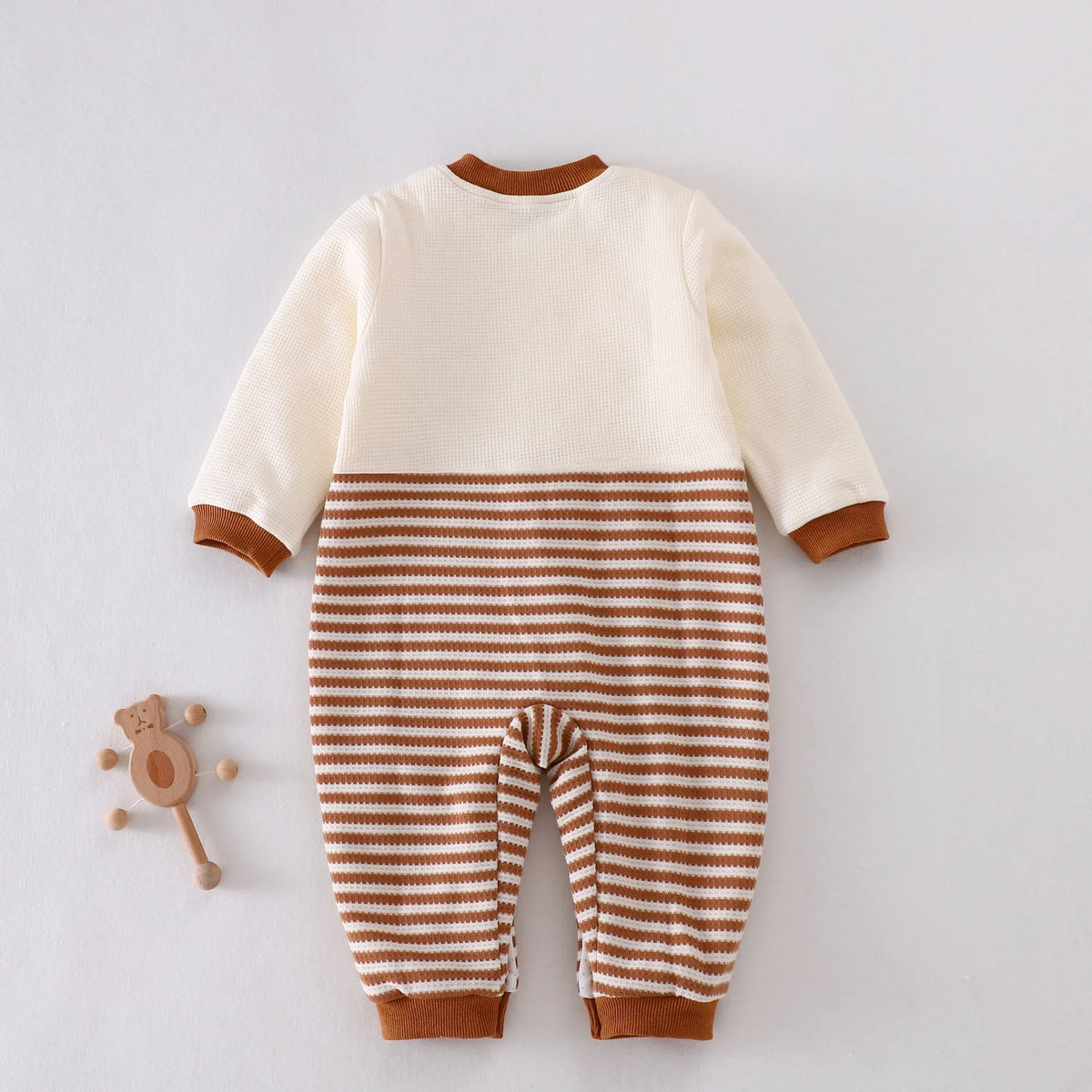 Striped Pajamas Romper for Baby boy Image