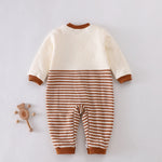 Striped Pajamas Romper for Baby boy Image