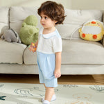 Color-Blocked Basic Romper For Baby boy Image