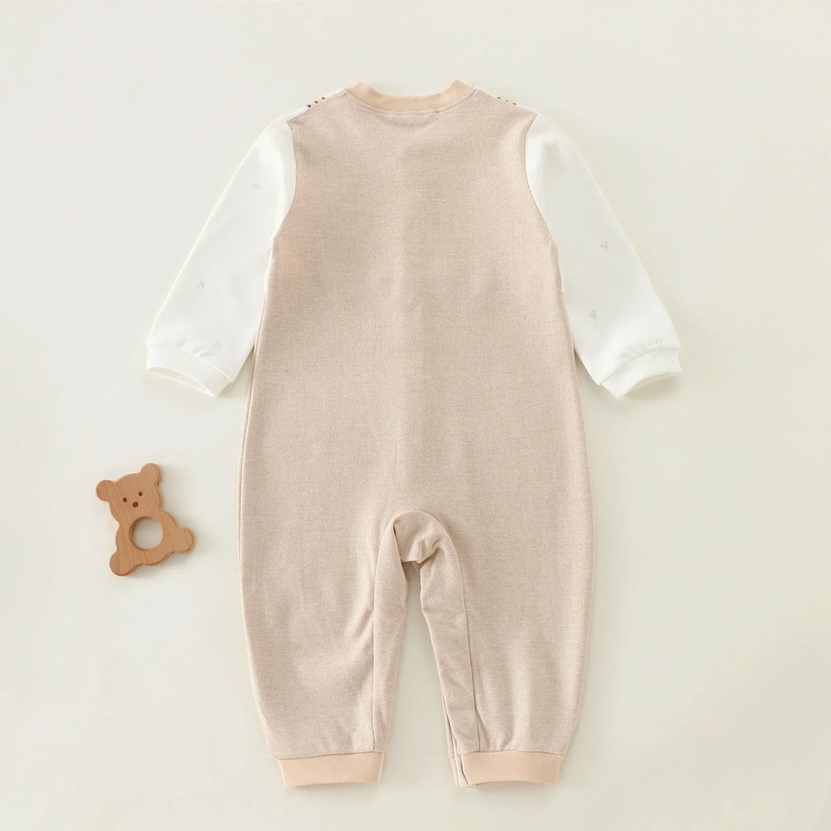 Color-Blocked Basic Romper For Baby boy Image