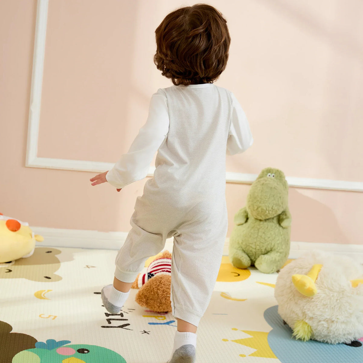 Printed Basic Romper For Baby boy Image