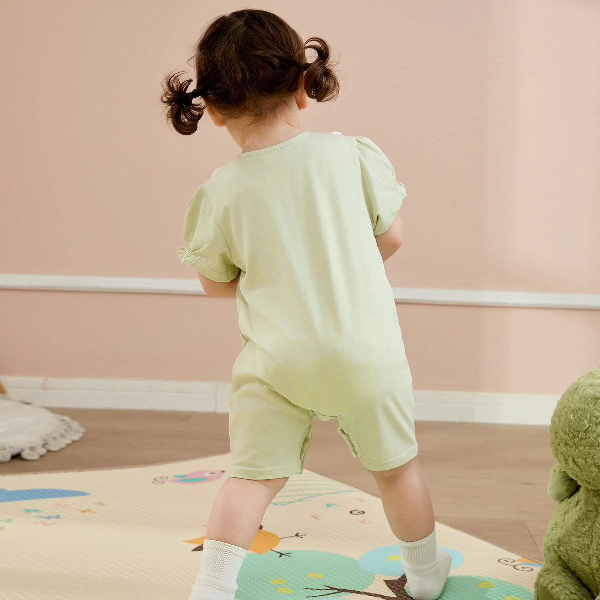 Floral Basic Romper For Baby girl Image