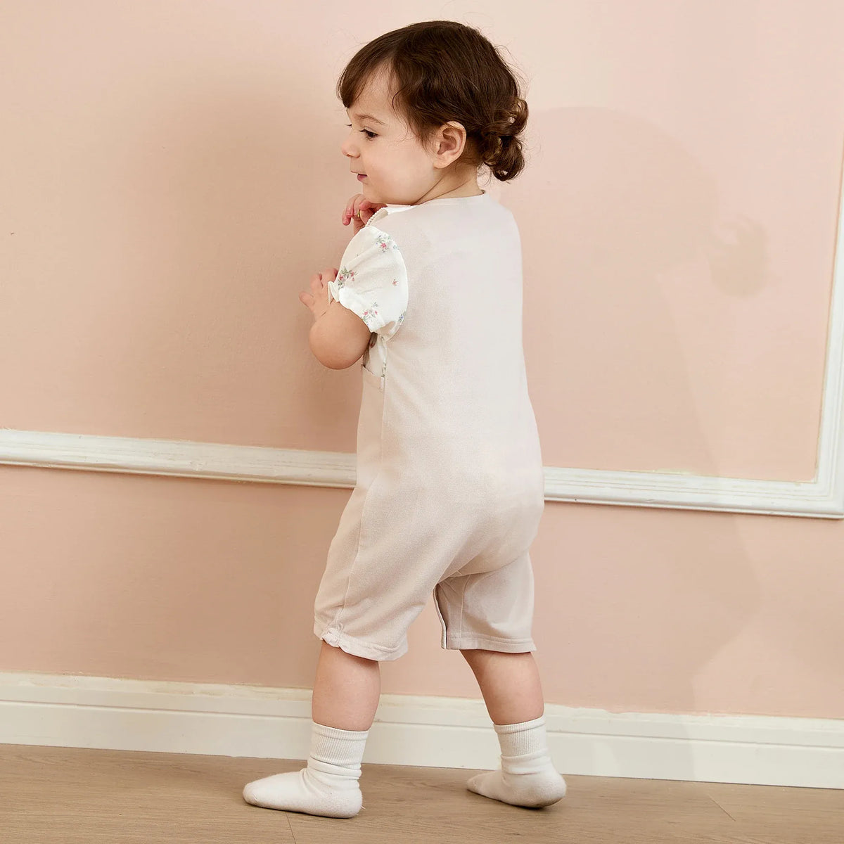 Floral Basic Romper For Baby girl Image