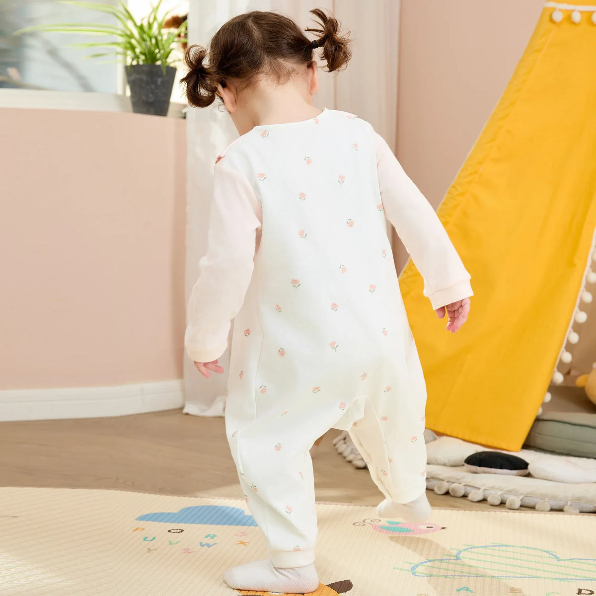 Floral Basic Romper For Baby girl Image