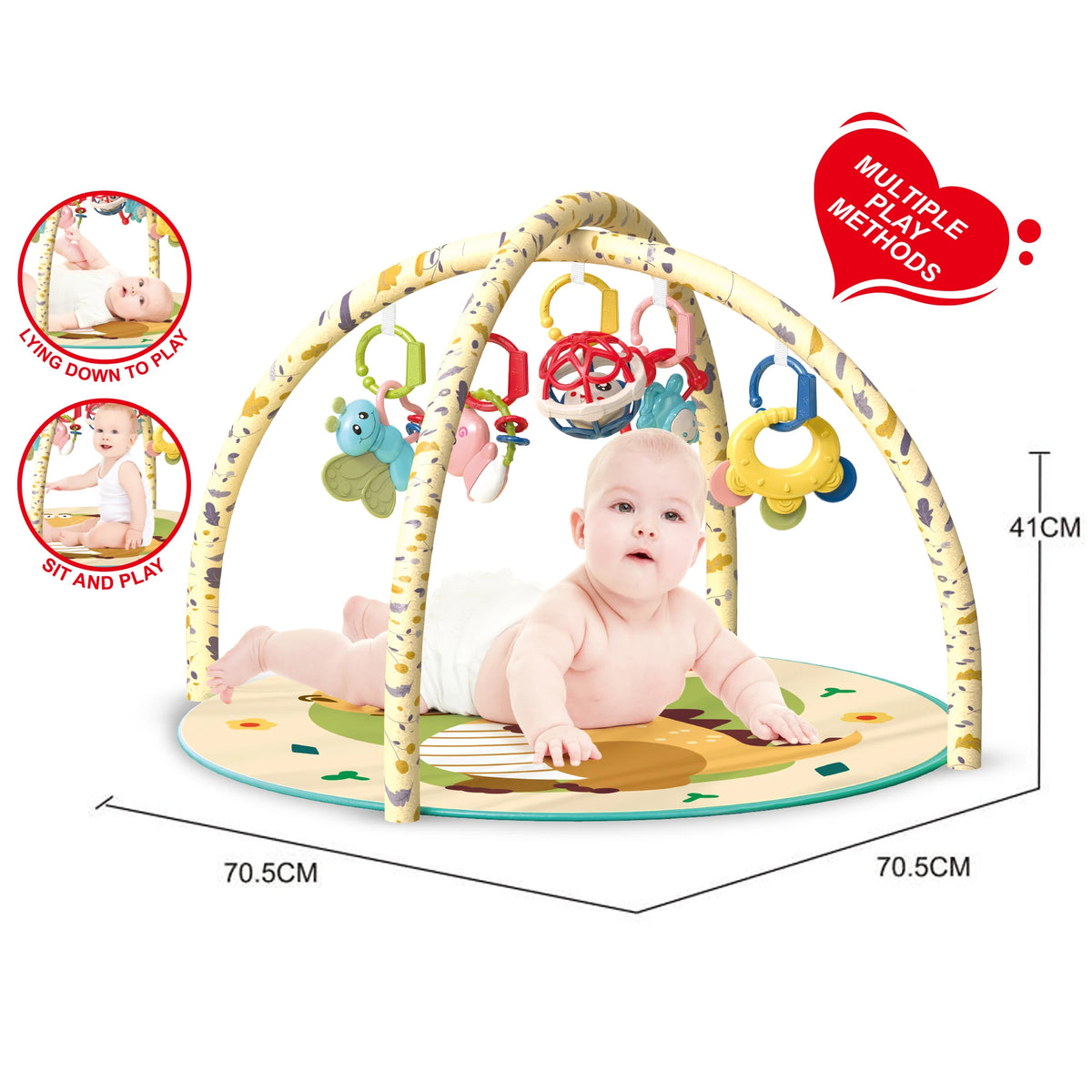 0M Pink Round Blanket for Baby Image