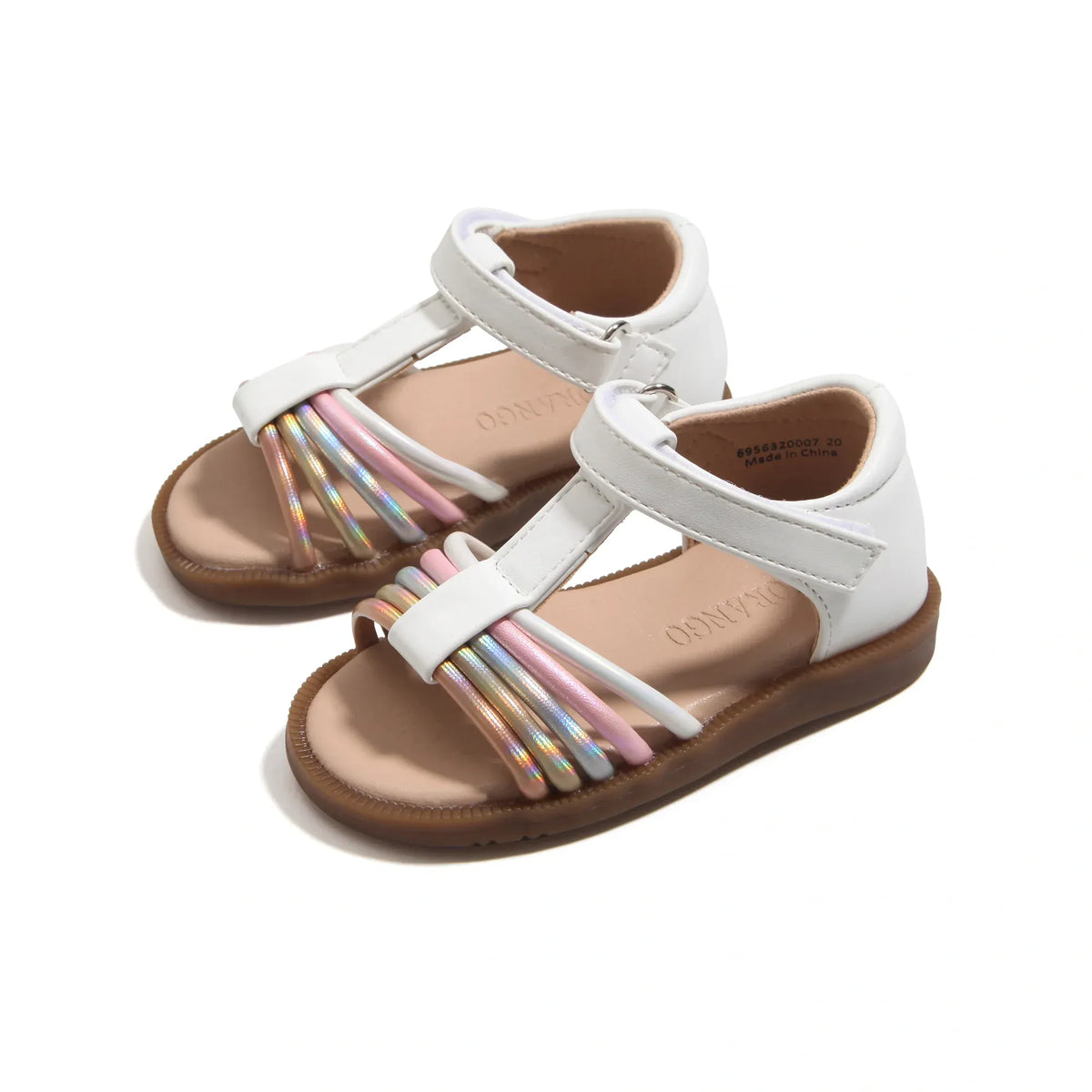 White Casual Sandals For Girls Image