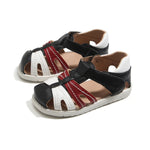 Black Casual Flatform Sandals For Boys Image