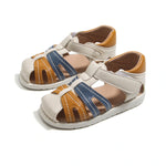 Off White Casual Flatform Sandals For Boys Image