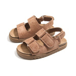 Brown Suede Casual Sandals For Boys Image