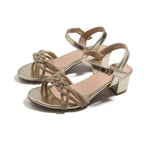 Gold Elegant Sandals For Girls Image