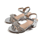 Silver Elegant Sandals For Girls Image