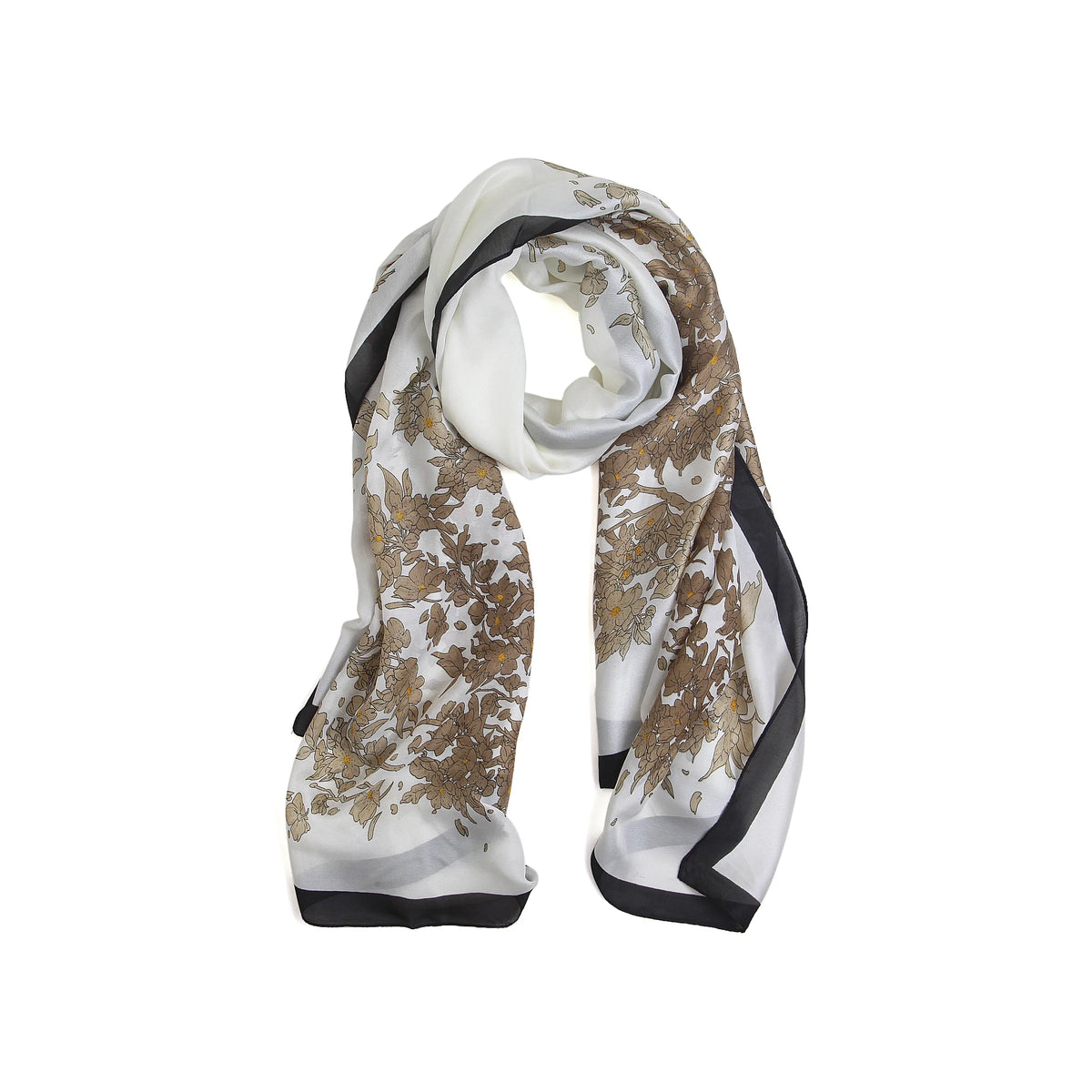 90*180cm White Scarf for Women Image