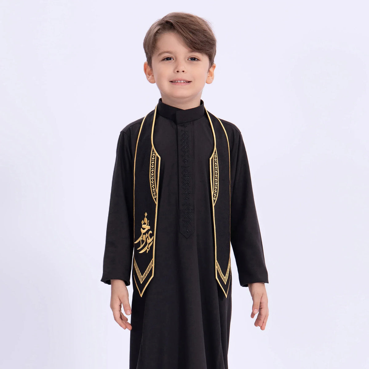 Embroidery Casual Scarf for Kids Image