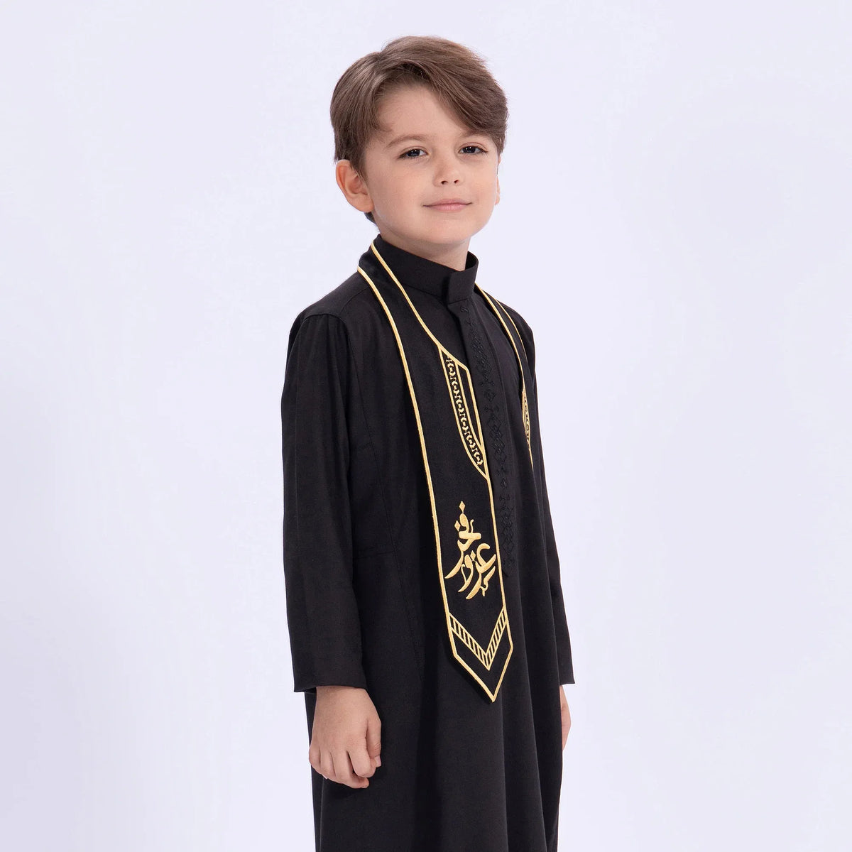 Embroidery Casual Scarf for Kids Image