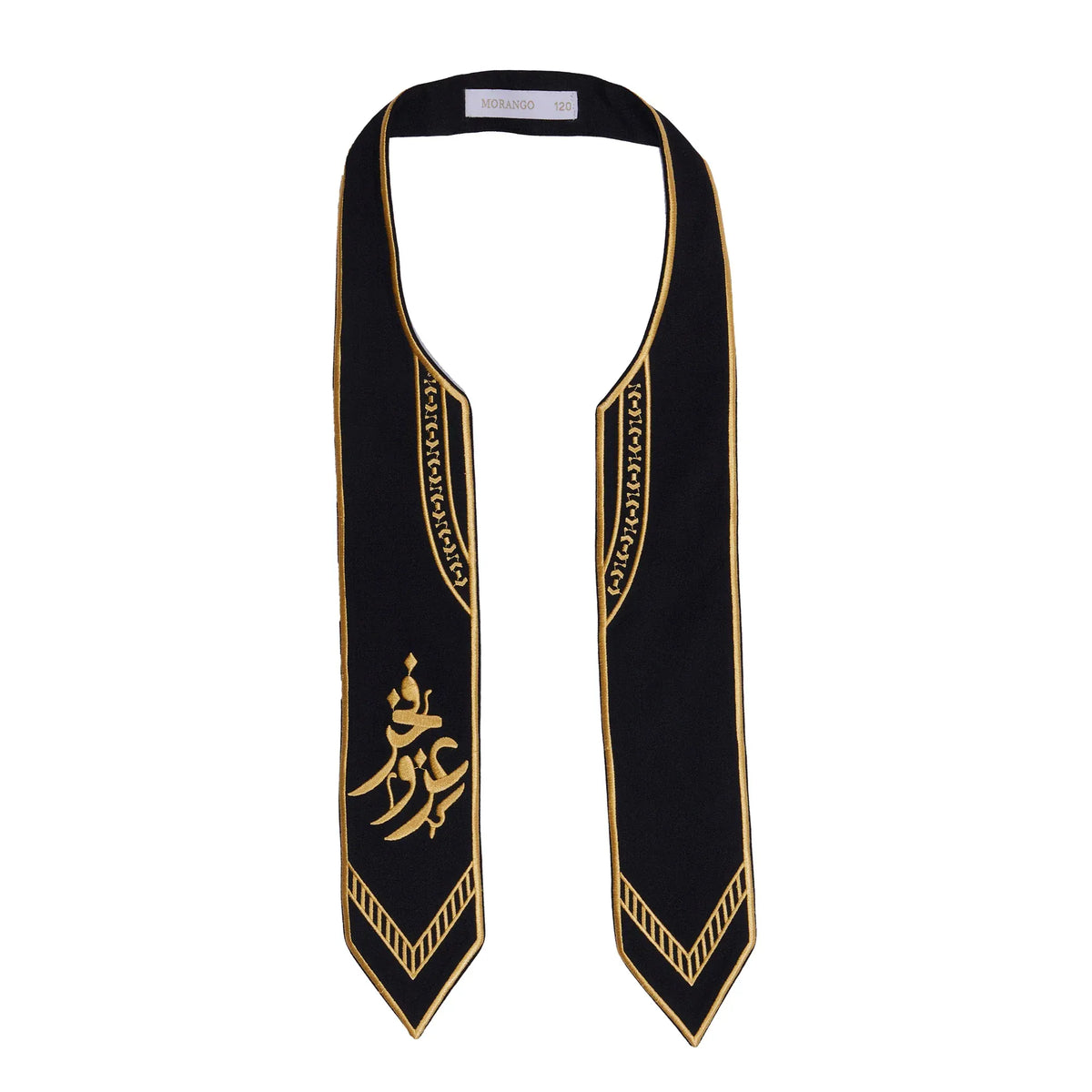 Black Embroidery Casual Scarf for Kids Image