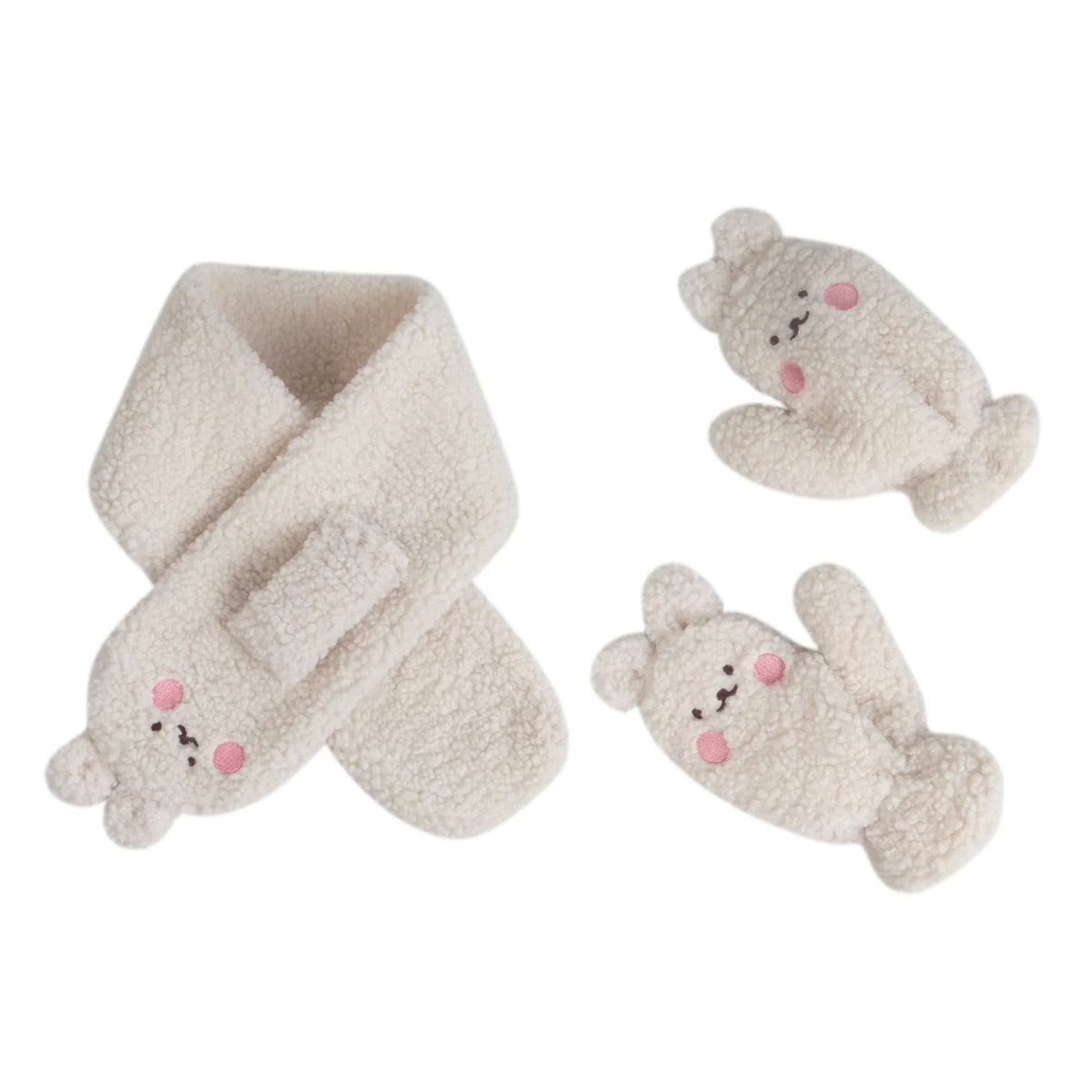 Free Off White Elegant Scarf Sets for Girls Image