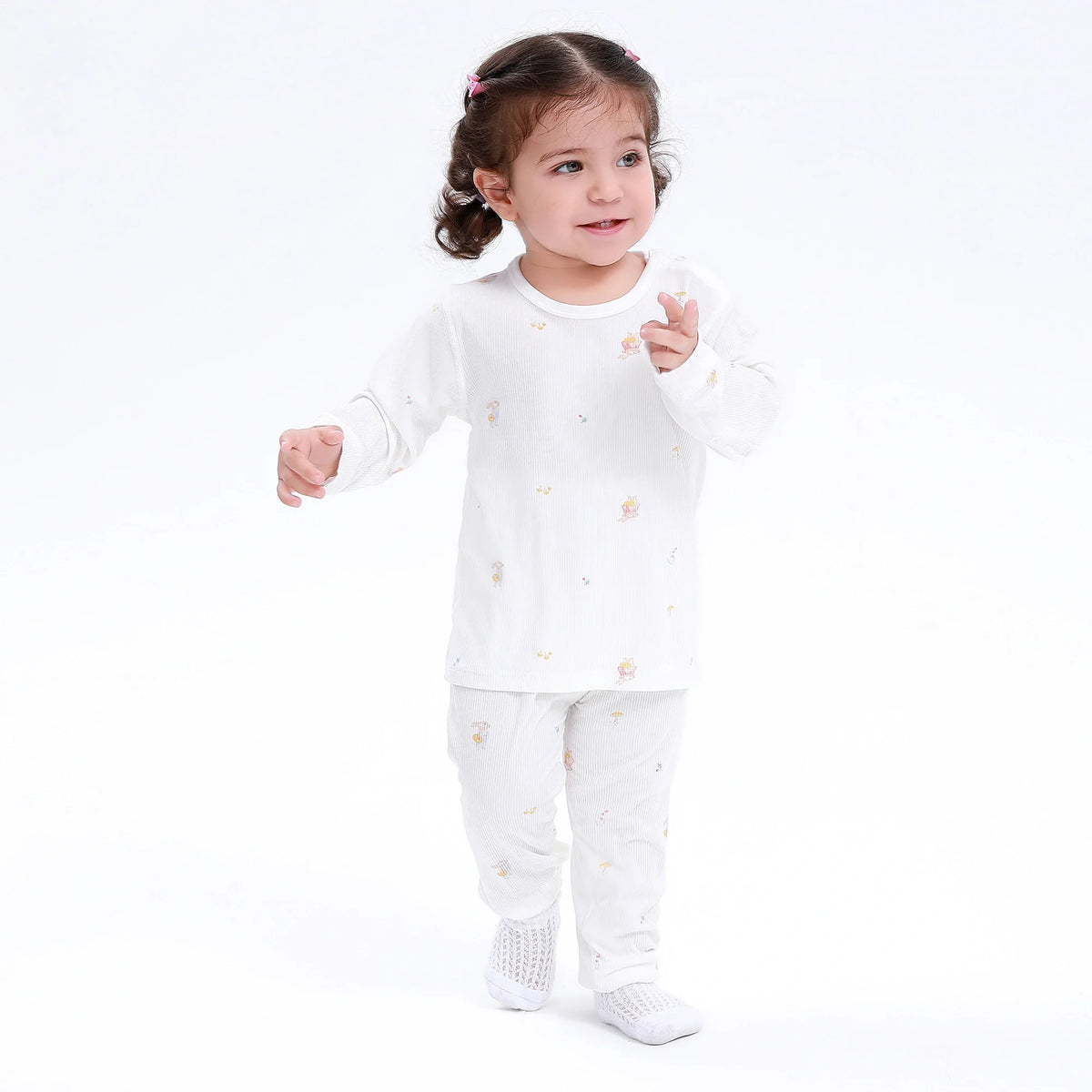 Blue Printed Pajamas Set-2Pc for Baby Image