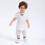 Gray Printed Street Look Set-2Pc for Baby Boy Image