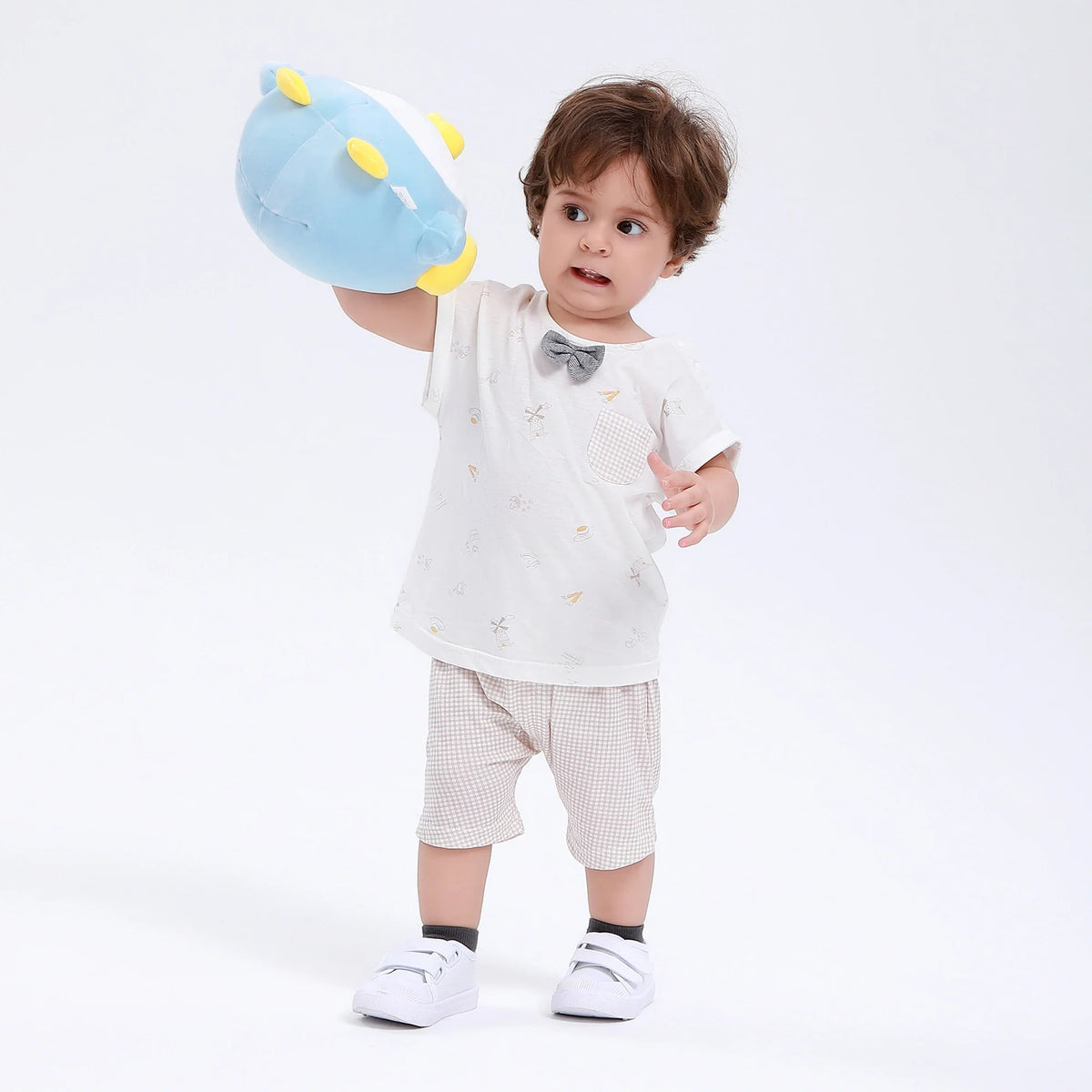 Khaki Printed Street Look Set-2Pc for Baby Boy Image