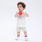Green Printed Street Look Set-2Pc for Baby Boy Image