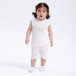 Pink Printed Street Look Set-2Pc for Baby Girl Image
