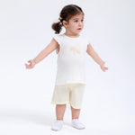 Yellow Printed Street Look Set-2Pc for Baby Girl Image
