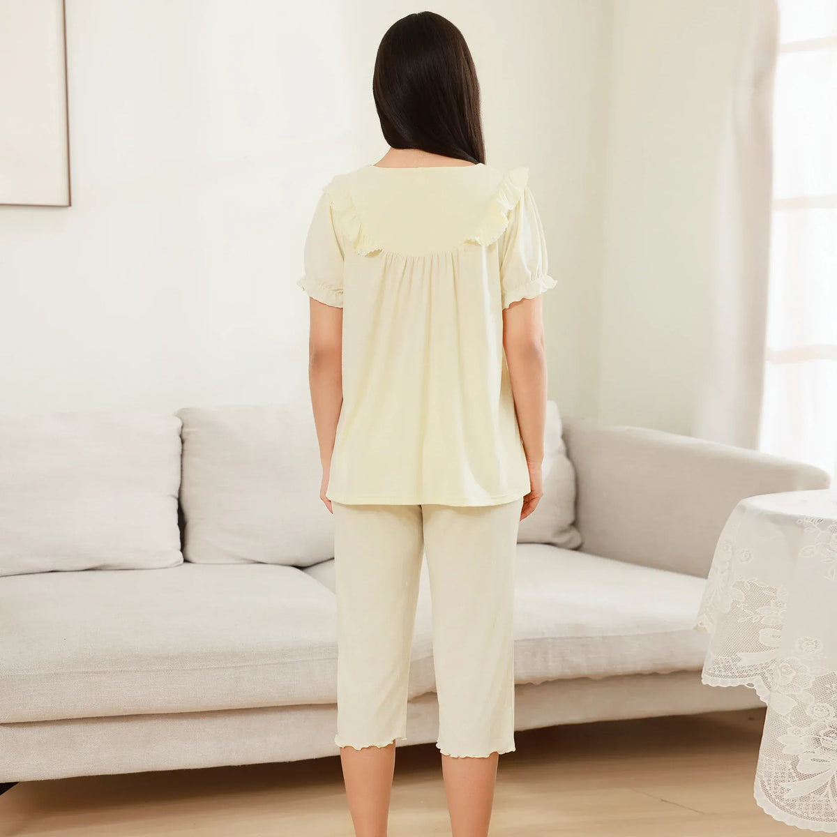Embroidery Pajama Set 2Pc for Women Image