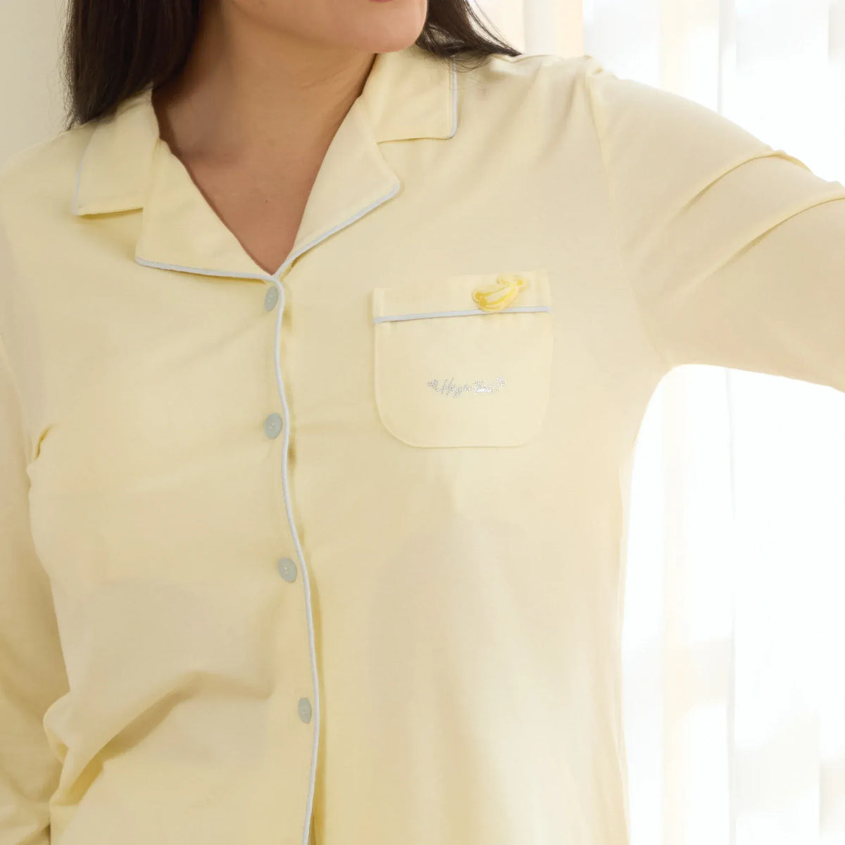 Embroidery Pajama Set 2Pc for Women Image