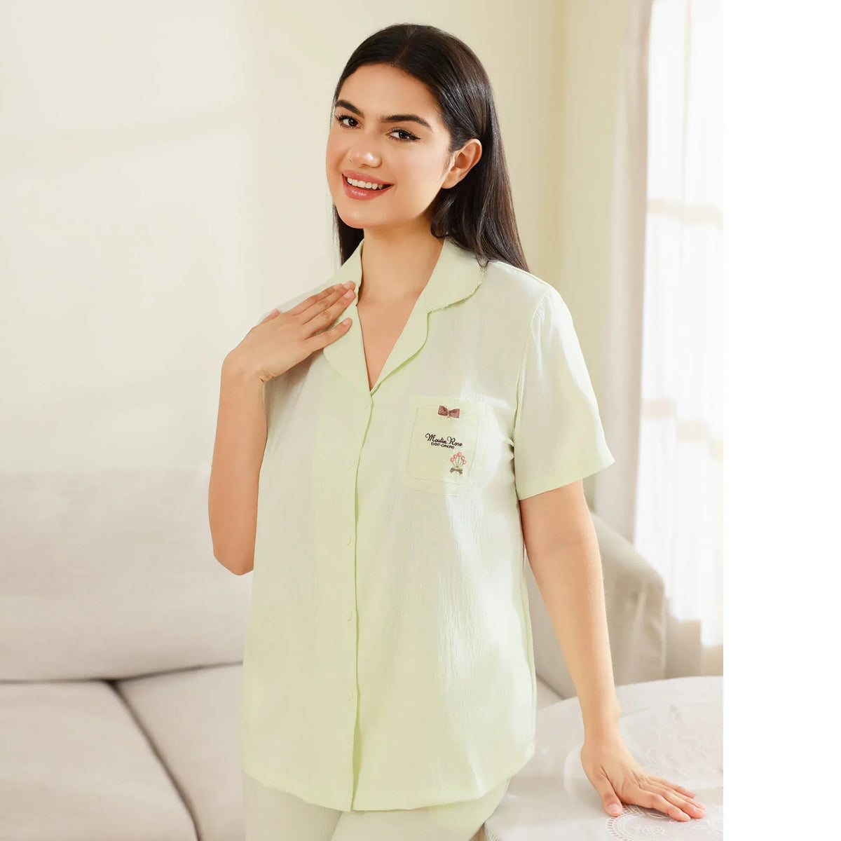 Printed Pajama Set 2Pc for Women Image