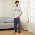 Printed Pajama Set 2Pc for Men Image