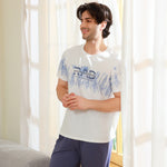 Printed Pajama Set 2Pc for Men Image