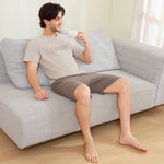 Printed Pajama Set 2Pc for Men Image