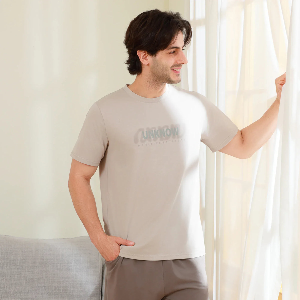 Printed Pajama Set 2Pc for Men Image