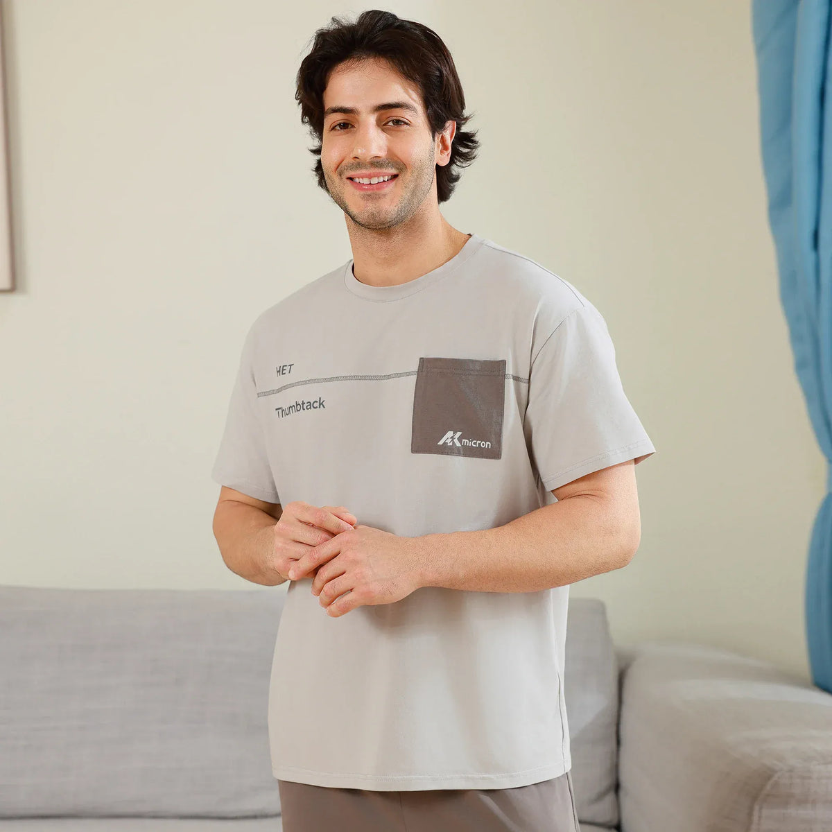 Printed Pajama Set 2Pc for Men Image