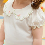 Floral T.Shirt and Plain Short For Baby girl Image