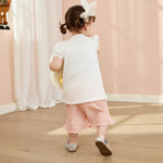 Floral T.Shirt and Plain Short For Baby girl Image