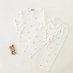 Yellow Printed Pajama Set-2Pc For Baby girl Image