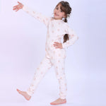Pink Printed Pajama Set-2Pc For Girls Image